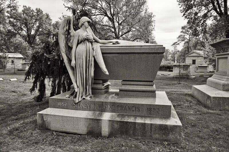 Memorial park cemetery near Broken Arrow, OK