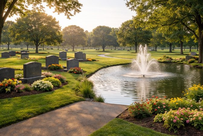 memorial park cemetery near Broken Arrow, OK